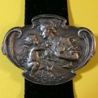 Ciondolo d'argento Antica, Art Nouveau, Cherubino