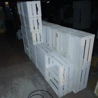 cassette ornamentali in legno bianche