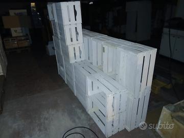 cassette ornamentali in legno bianche