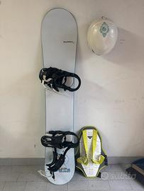 Tavola snowboard 1.55 con attacchi wedze taglia L