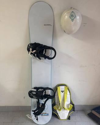 Tavola snowboard 1.55 con attacchi wedze taglia L