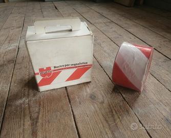 15 nastri per segnaletica bianco rosso