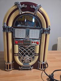 Jukebox vintage  Radio FM/AM con lettore CD e luci