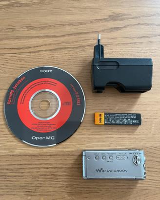 Sony Walkman NW-MS11 Vintage con base