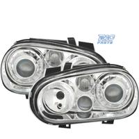 FARI VOLKSWAGEN VW GOLF 4 LOOK R32 FONDO CROMATO
