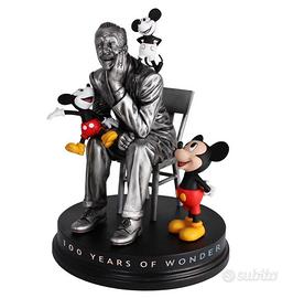 Statua Walt Disney con Topolino 100 anni