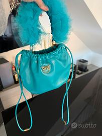 Borsa pinko turchese nuova
