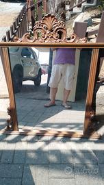 Specchio vintage,credenza con dispensa abete chiar