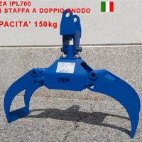 Pinza Legna IPL700 e STAFFA attacco escavatore