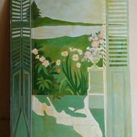 Trompe l'oeil dipinto (ex armadio muro)