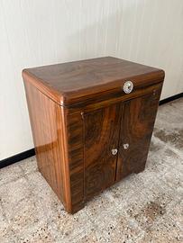 Mobile Lavamani Vintage in Metallo Effetto Legno