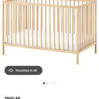 Lettino SNIGLAR Ikea NUOVO