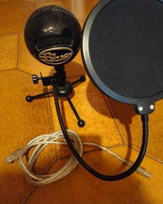 Blue snowball ice, con pop filter