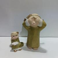 Set Statue Angioletti In Gesso Decorativi Natalizi