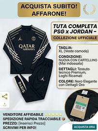 Tuta PSG x Jordan Taglia XL
