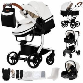 Passeggino trio bianco e nero