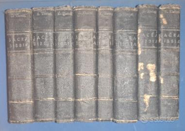 La sacra Bibbia 8 volumetti 1931