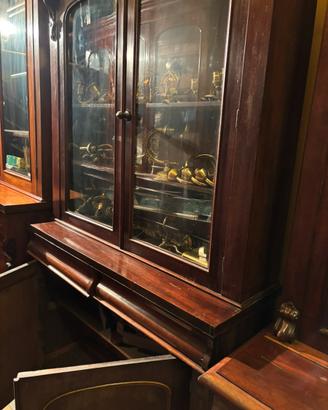 Libreria inglese in mogano