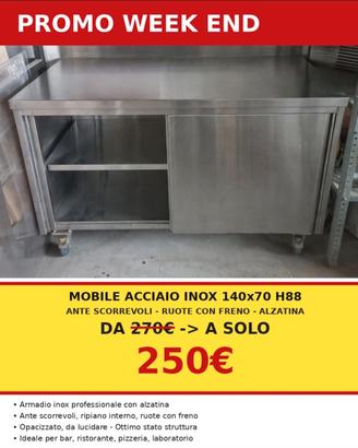 Mobile acciaio inox