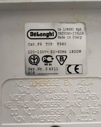 Friggitrice De Longhi F 980