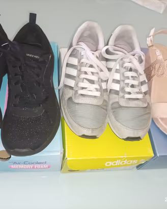Scarpe donna n37 Adidas Skechers Obsel