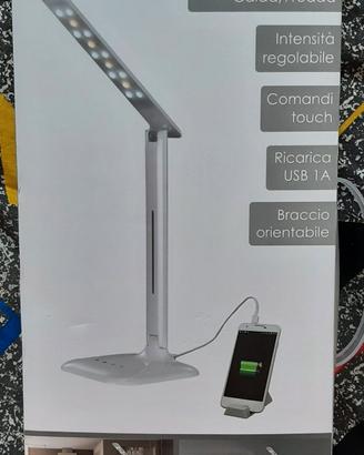 Mediacom Zero Line Lampada LED da tavolo con USB