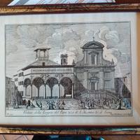 Quadro di stampa Fazzini Carli Veduta Loggia Papa