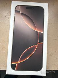iPhone 16 pro max 256 desert SCATOLA BOX