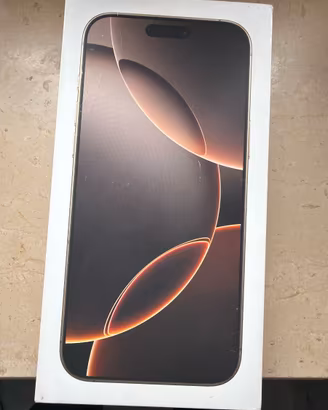 iPhone 16 pro max 256 desert SCATOLA BOX