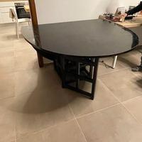 Tavolo nero allungabile cucina soggiorno
