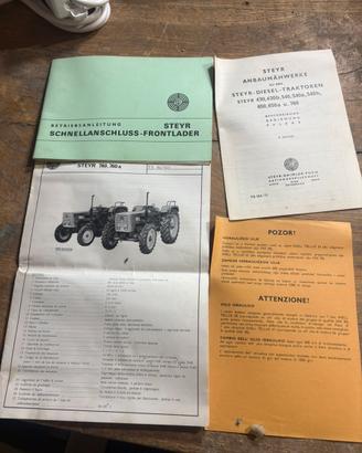 Documentazione originale trattore Steyr 760 / 760a