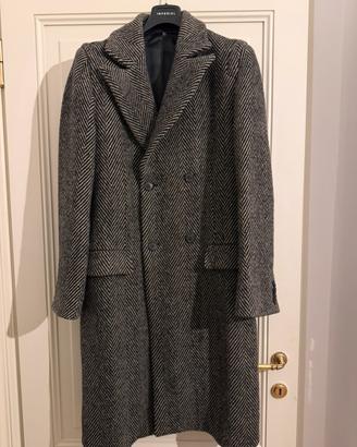 Cappotto uomo spigato vintage taglia L 40