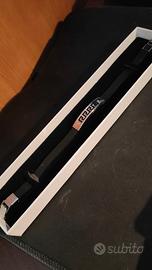 💍 Bracciale Uomo ZANÌ Pelle Nera con Placca Greca