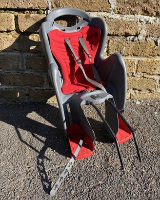 Seggiolino bici posteriore Bellelli grigio/rosso