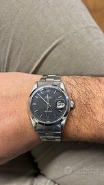 Rolex oysterdate precision black dial original cer