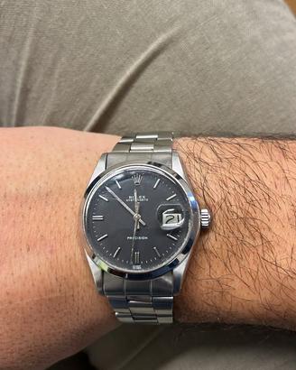 Rolex oysterdate precision black dial original cer