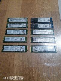 Lotto 10 SSD M. 2 NVMe da 256gb 