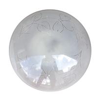 Coppia plafoniere vintage tonde in vetro satinato