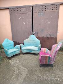 Salotto vintage anni 50 Isa Bergamo