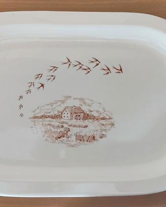 Vassoio ovale in ceramica Mulino Bianco