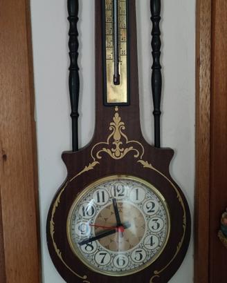 Orologio da parete con termometro e barometro 