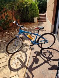 Mountain bike azzurra