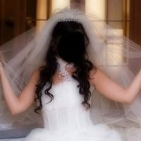 Abito da sposa corpetto ricamato e gonna luminosa