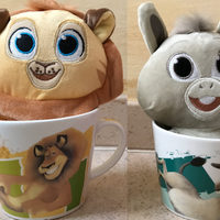 Coppia Dreamworks  di 2 peluche con tazza mug