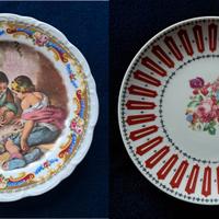 COPPIA di Piatti da Collezione in stile LIMOGES