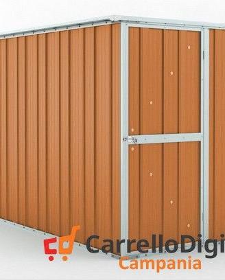 deposito attrezzi giardino 175x307 legno chiaro