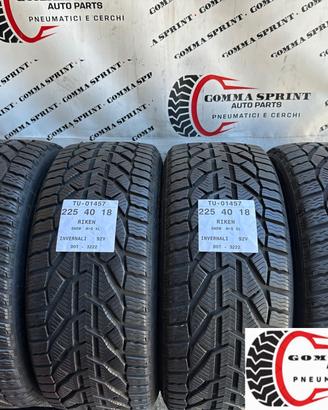4 PNEUMATICI 225/40 R18 RIKEN INVERNALI SEMINUOVE