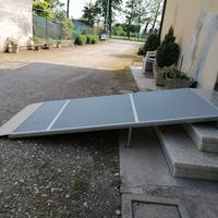 pedana nuova in ferro zincato e legno 