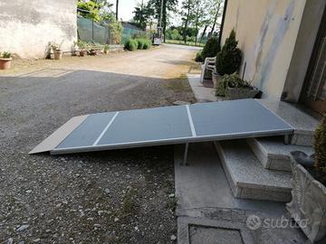 pedana nuova in ferro zincato e legno 