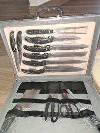 Set di coltelli e forbici  in acciaio inox
